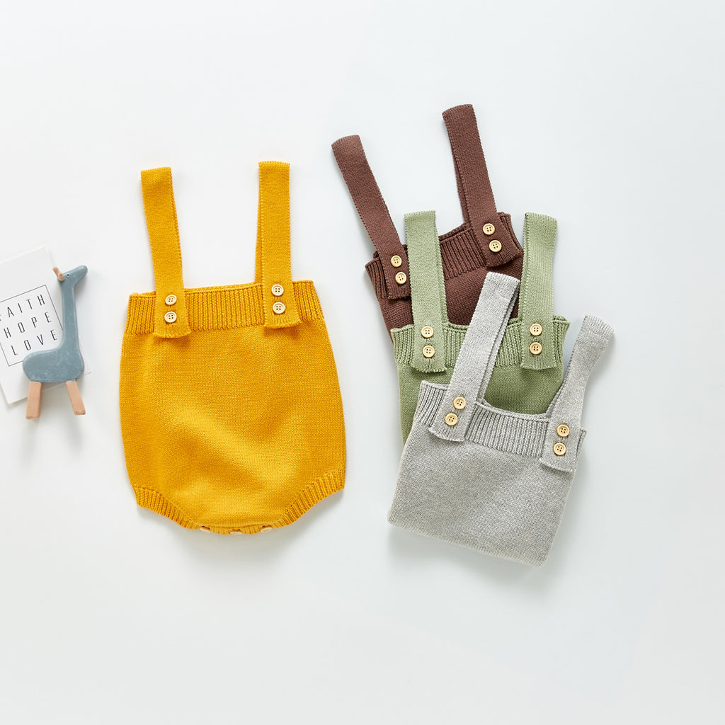 Gebreide tuinbroek voor baby's