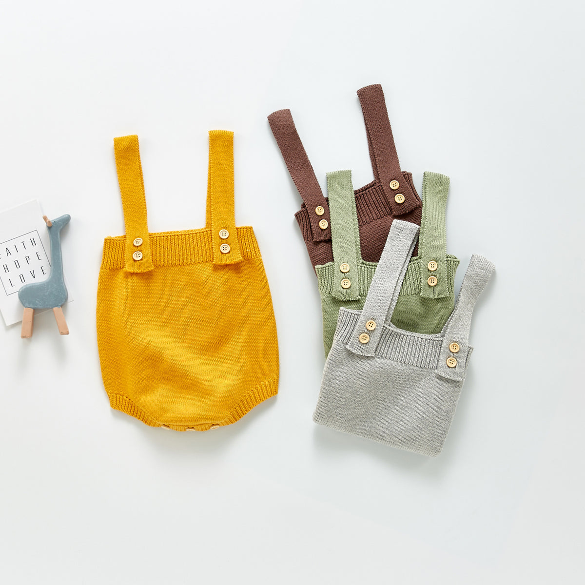 Gebreide tuinbroek voor baby's