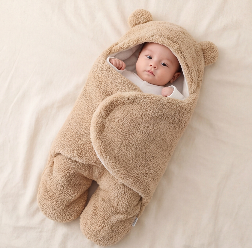 Babypakje met berenoortjes