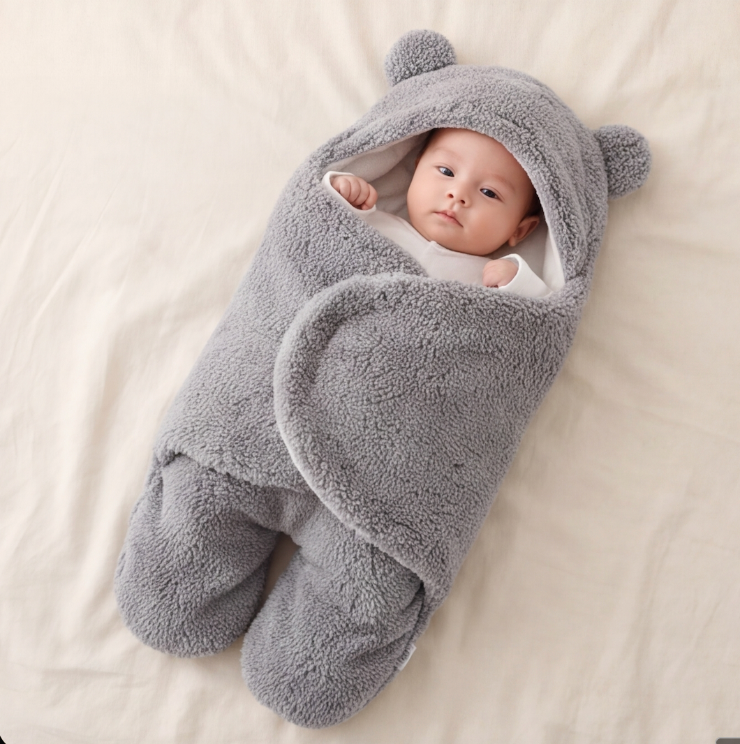Babypakje met berenoortjes