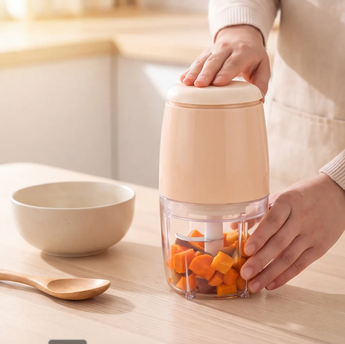 Mini keukenmachine voor babyvoeding