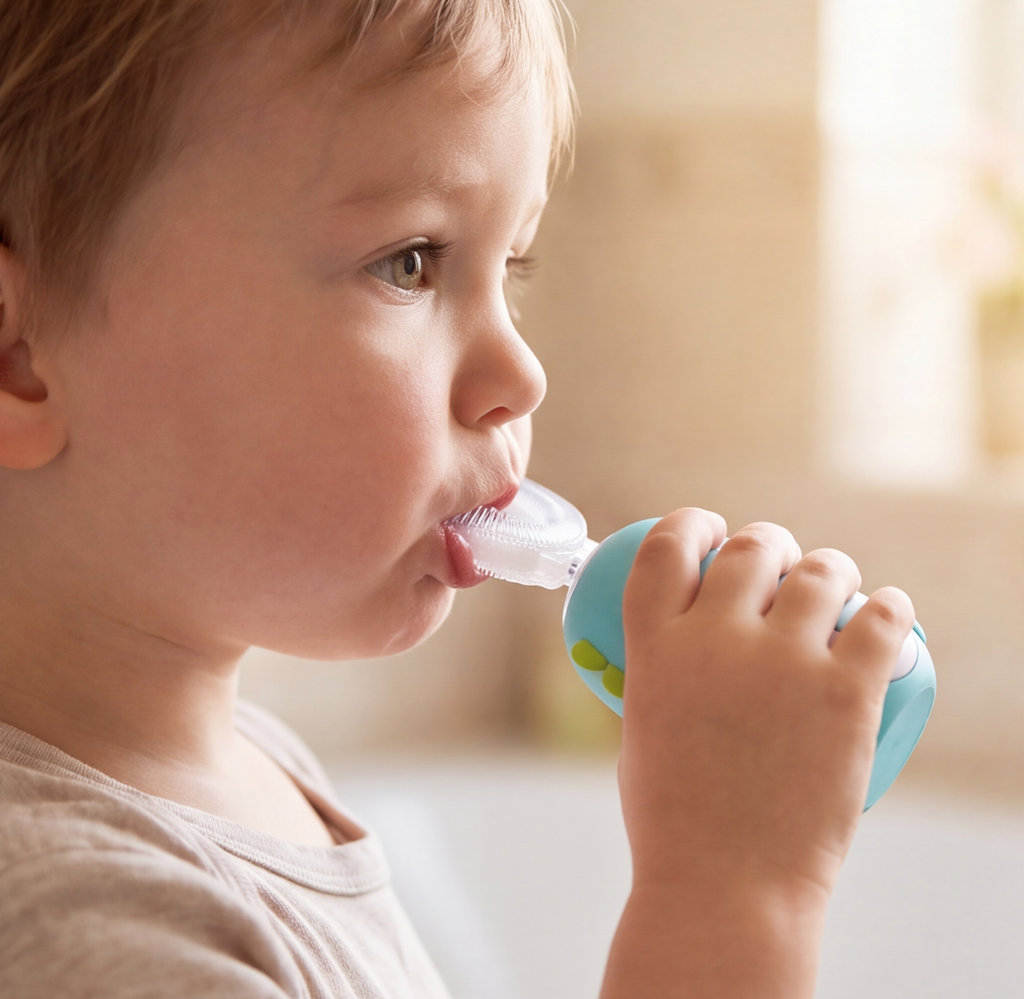 U-vormige tandenborstel voor kinderen