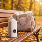Draagbare flessenwarmer voor onderweg