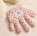 Kloppende knuffel in handvorm