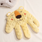 Kloppende knuffel in handvorm