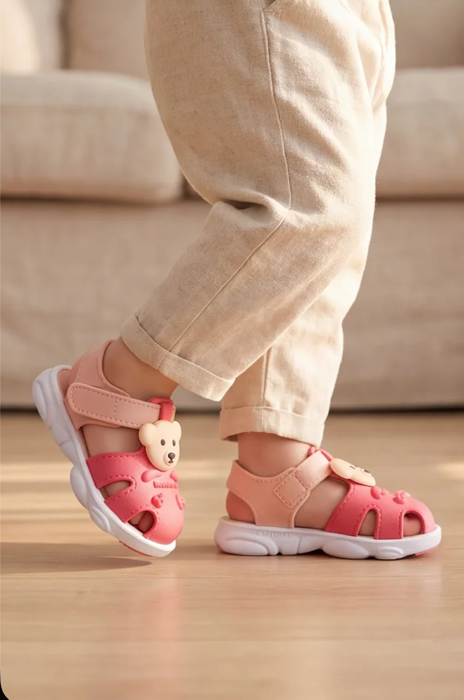 Babysandalen voor de zomer