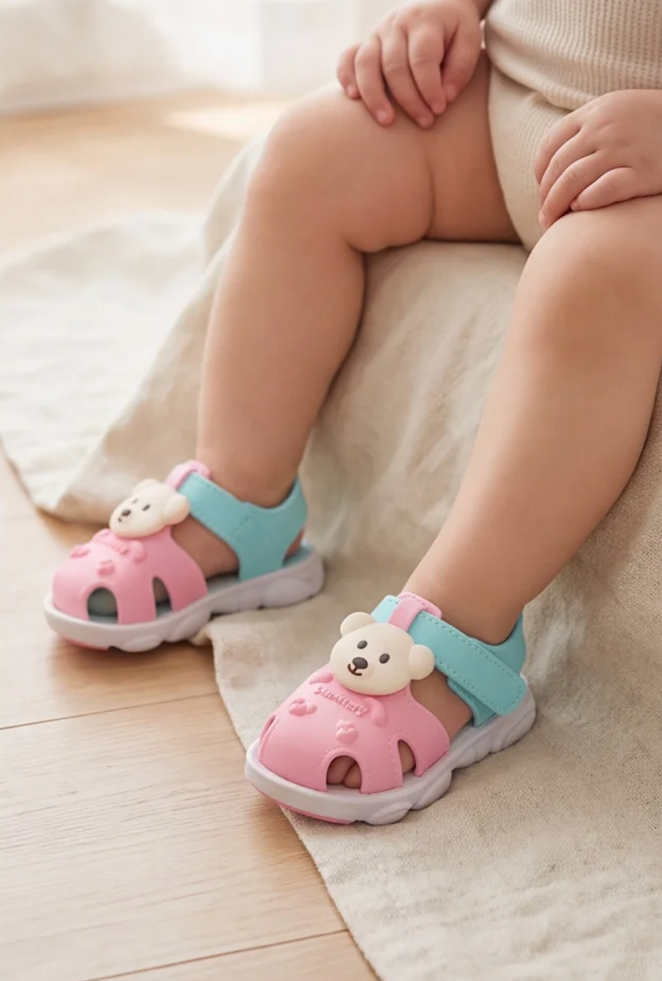 Babysandalen voor de zomer