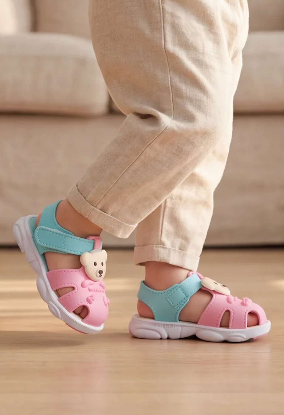 Babysandalen voor de zomer