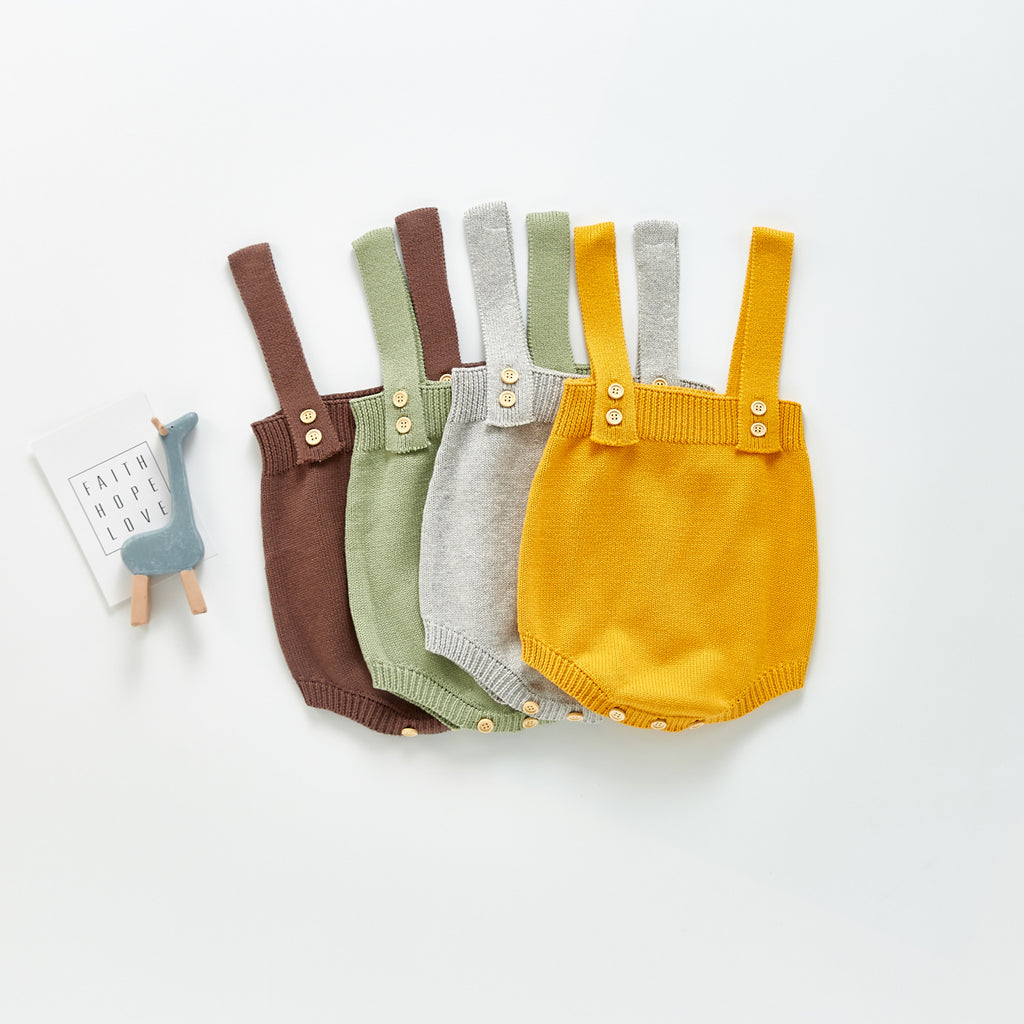 Gebreide tuinbroek voor baby's