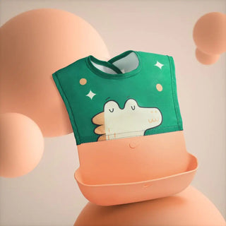Siliconen slabbetje met opvangbakje